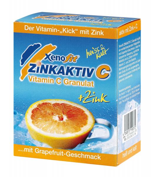 Xenofit Zinkaktiv C Vitamin C Granulat Grapefruit